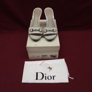 Christian Dior My Dior MyDior Clog Mules Sandals Slides Heels Stilettos 37.5 7.5